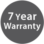 Universal Mini Pebble 7-year warranty sticker